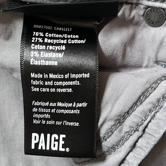 PAIGE FEDERAL pants in brushed nickel mens size 36 - Picture 5 of 8